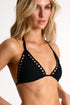 Triangle Bikini Top With Mosaic Cutouts 04 / 800 Black